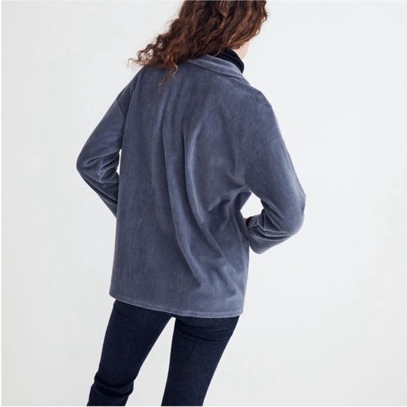 Madewell Women's Slate Gray Corduroy Blazer - Picture 3 of 7